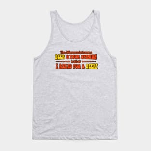 Beer Opinion (Retro - Worn) Tank Top